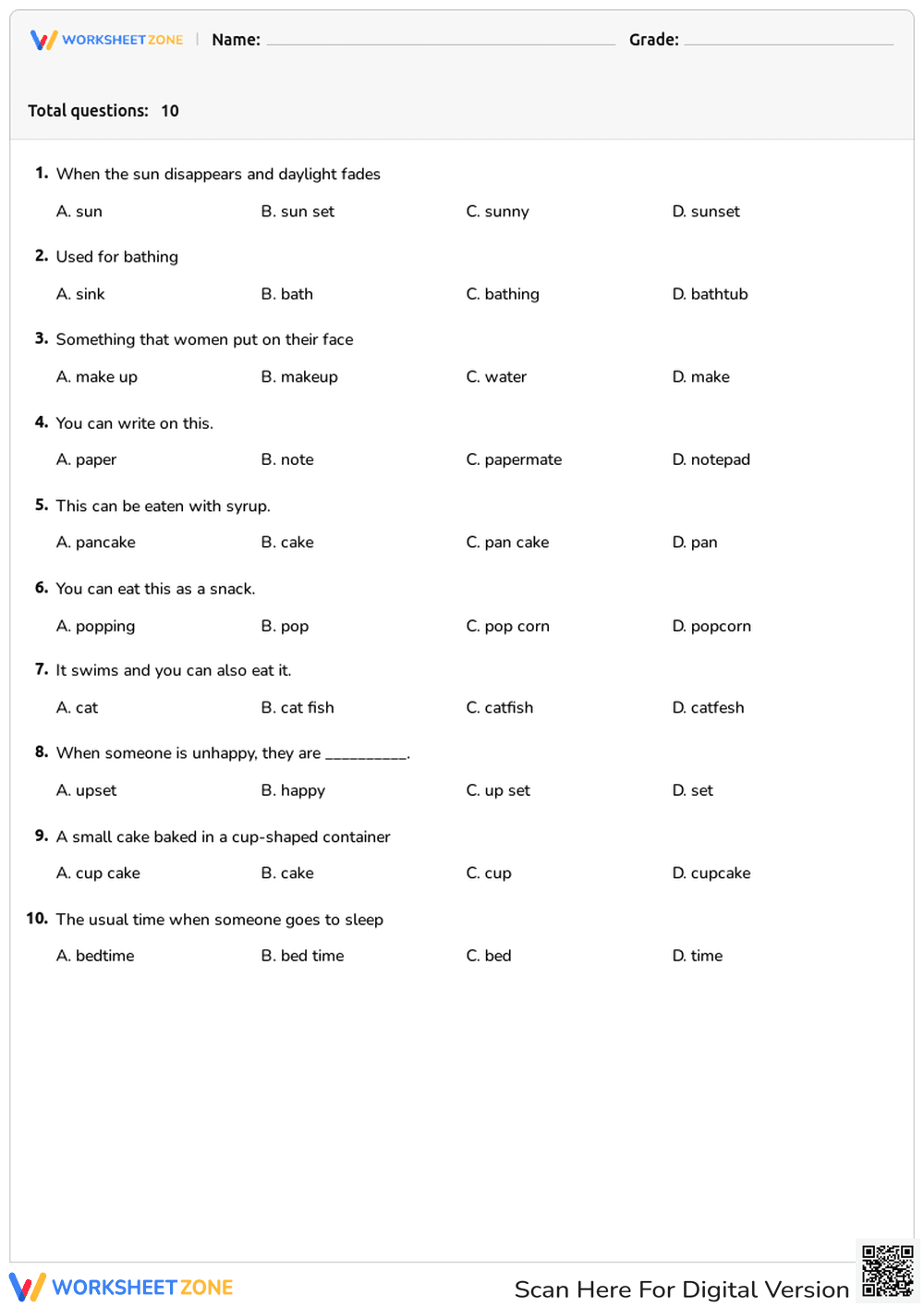 Compound Words - Page 1