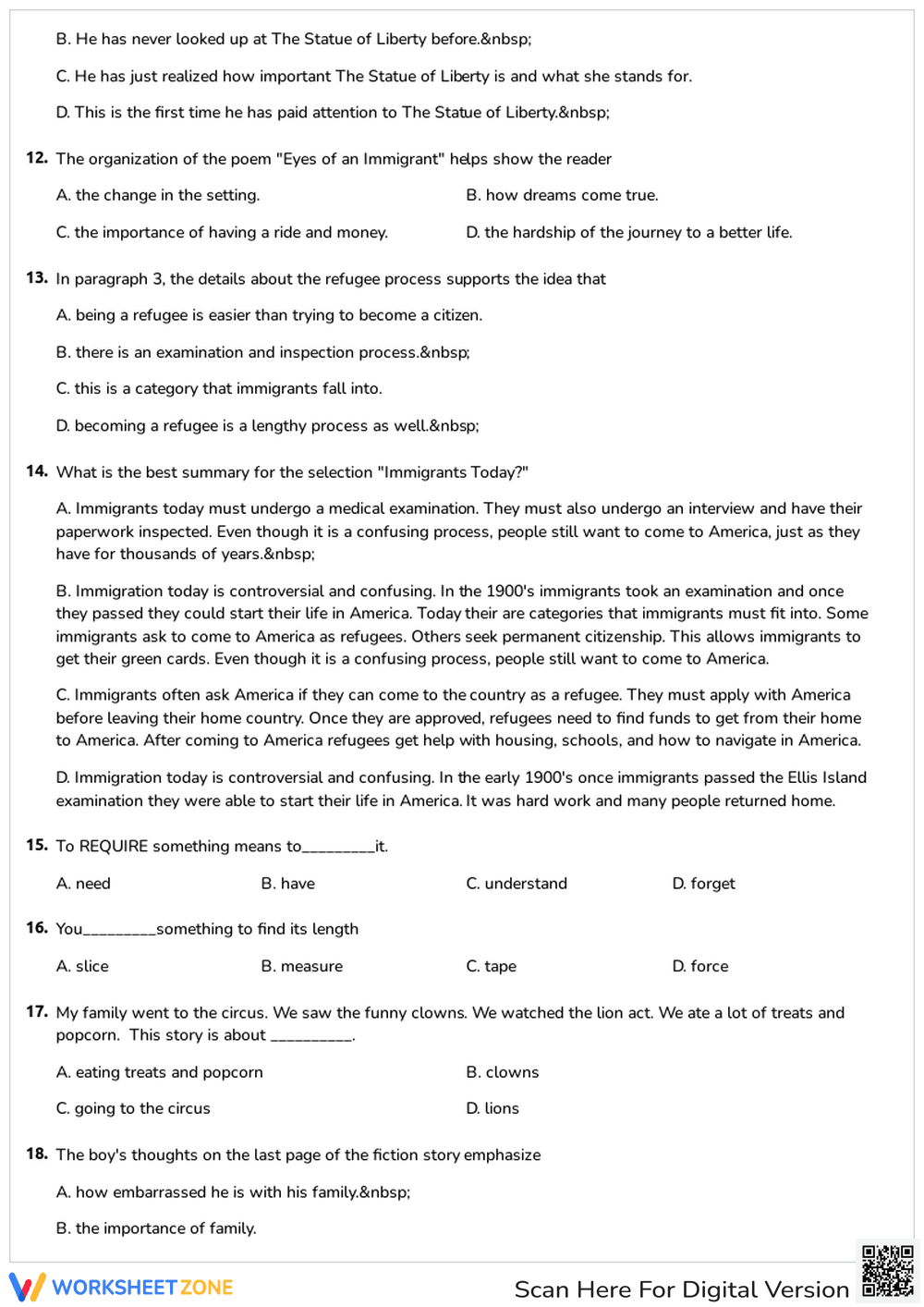 Reading Comprehension - Page 3