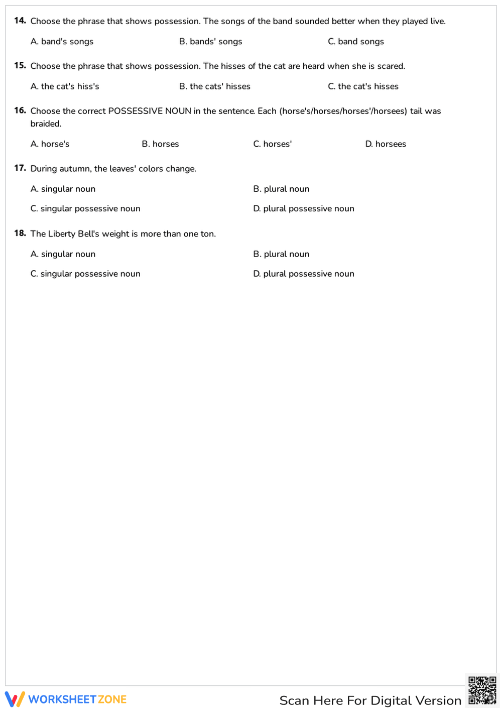 singular and plural possessives - Page 2