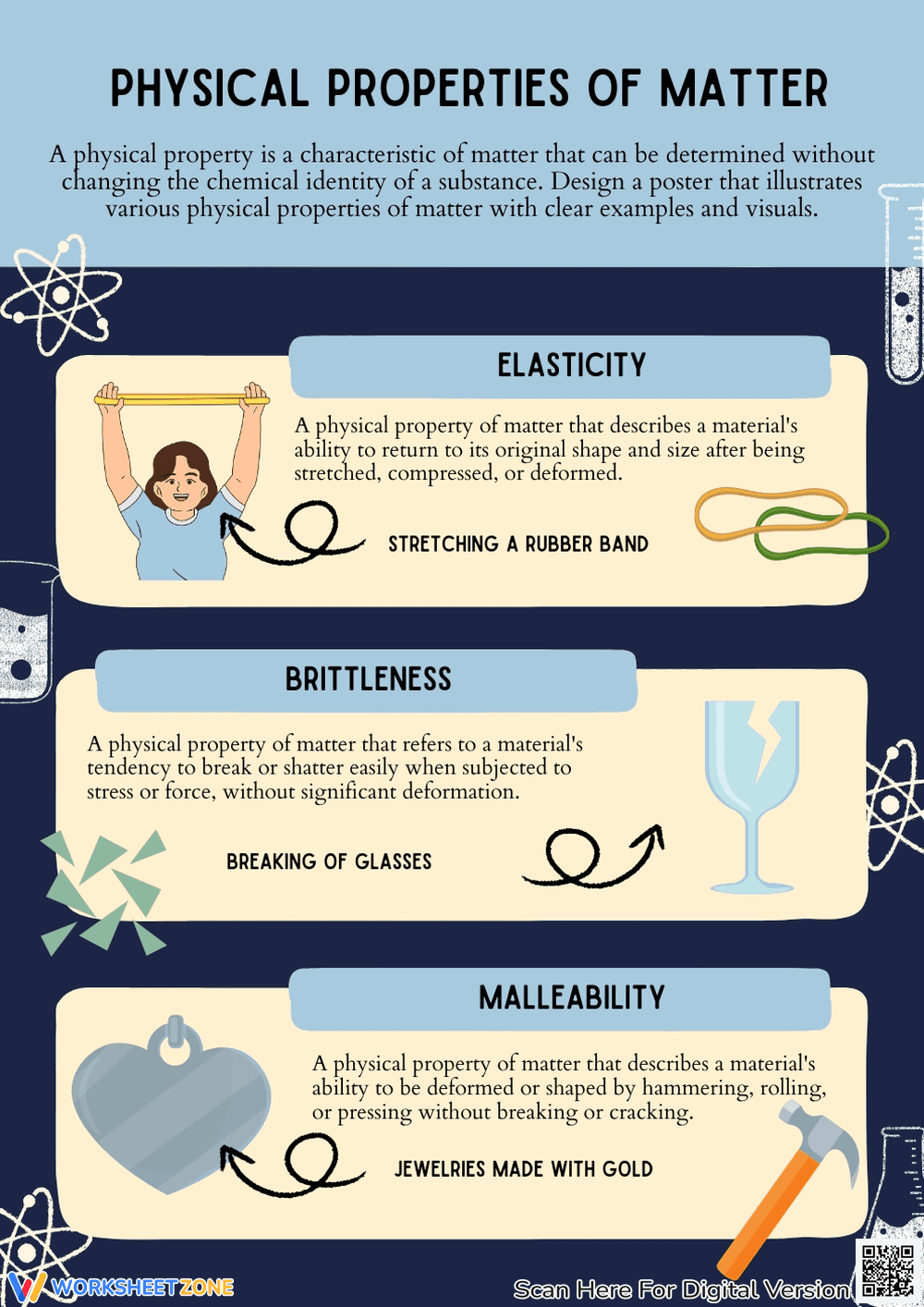 Physical Properties of Matter Worksheet - Page 1
